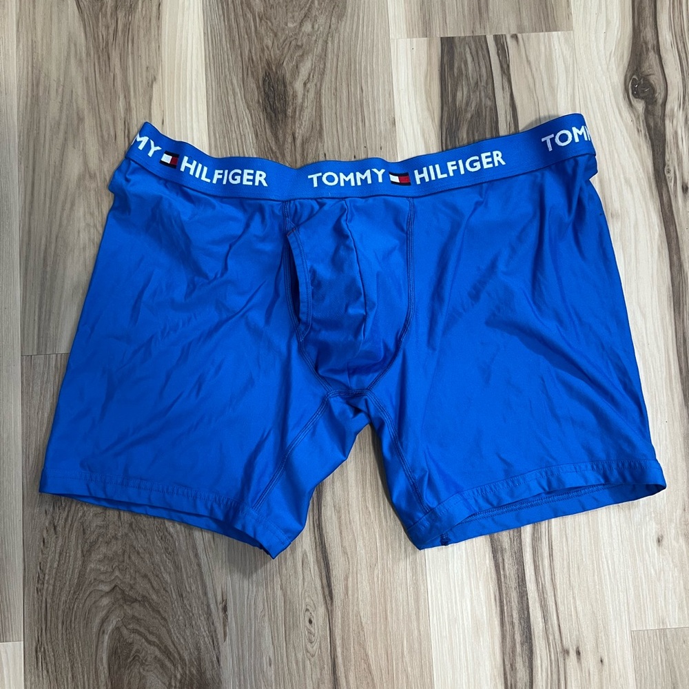 Lot of 2 Tommy Hilfiger and American Eagle Vibrant Blue Boxer Briefs